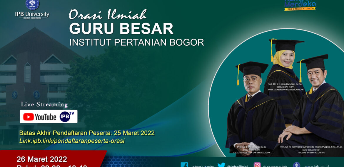 Flyer_Orasi Ilmiah GB, 26 Maret 2022